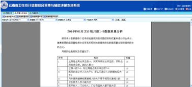 云南省卫生统计信息综合采集与辅助决策支持系统一期建设与技术服务综述